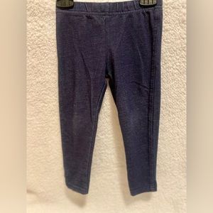 Little girls blue jean leggings